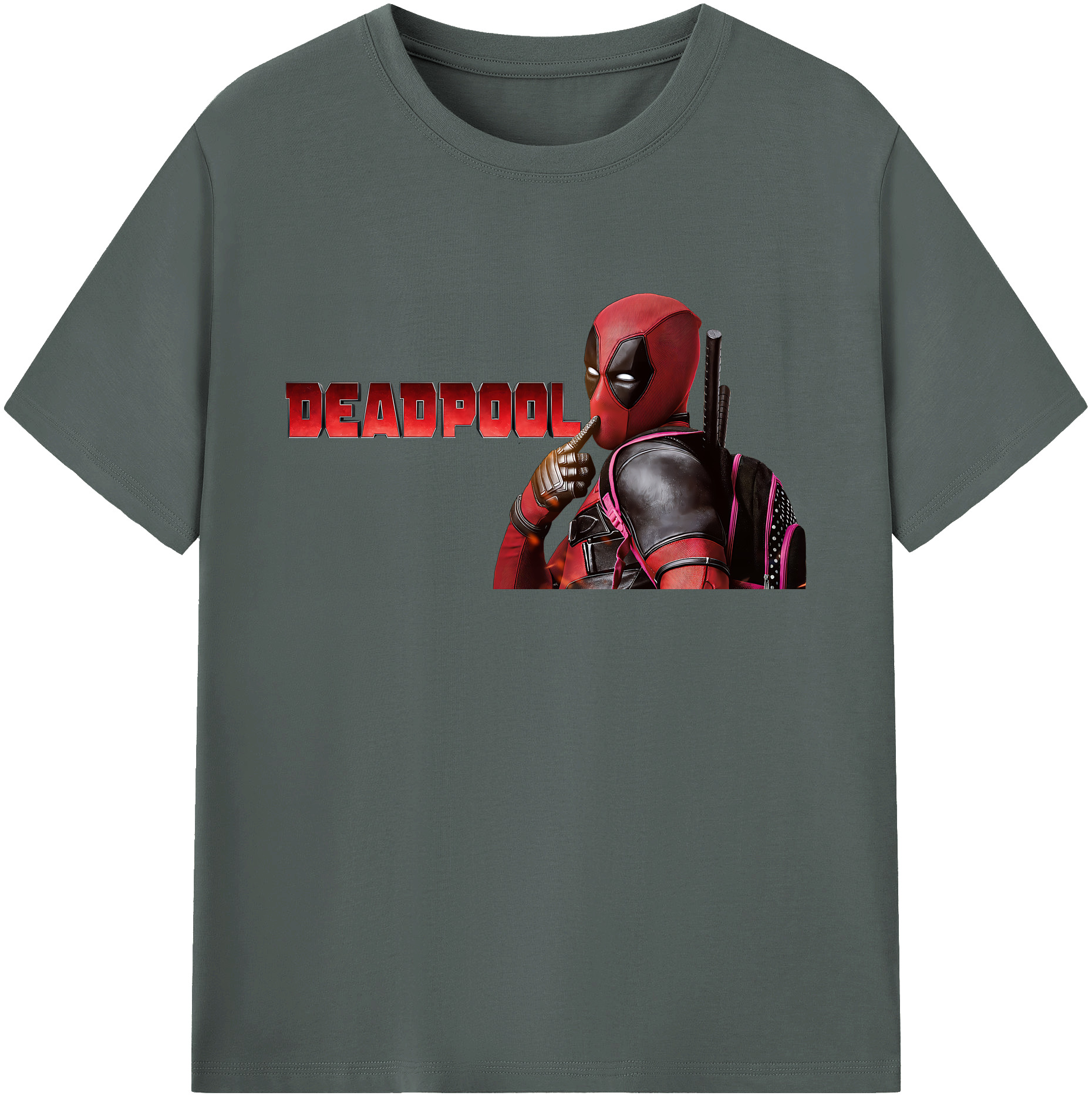 （画像用） Deadpool デッドプール 綿100％ メンズ半袖Tシャツ｜肌触りやわらか＆通気性